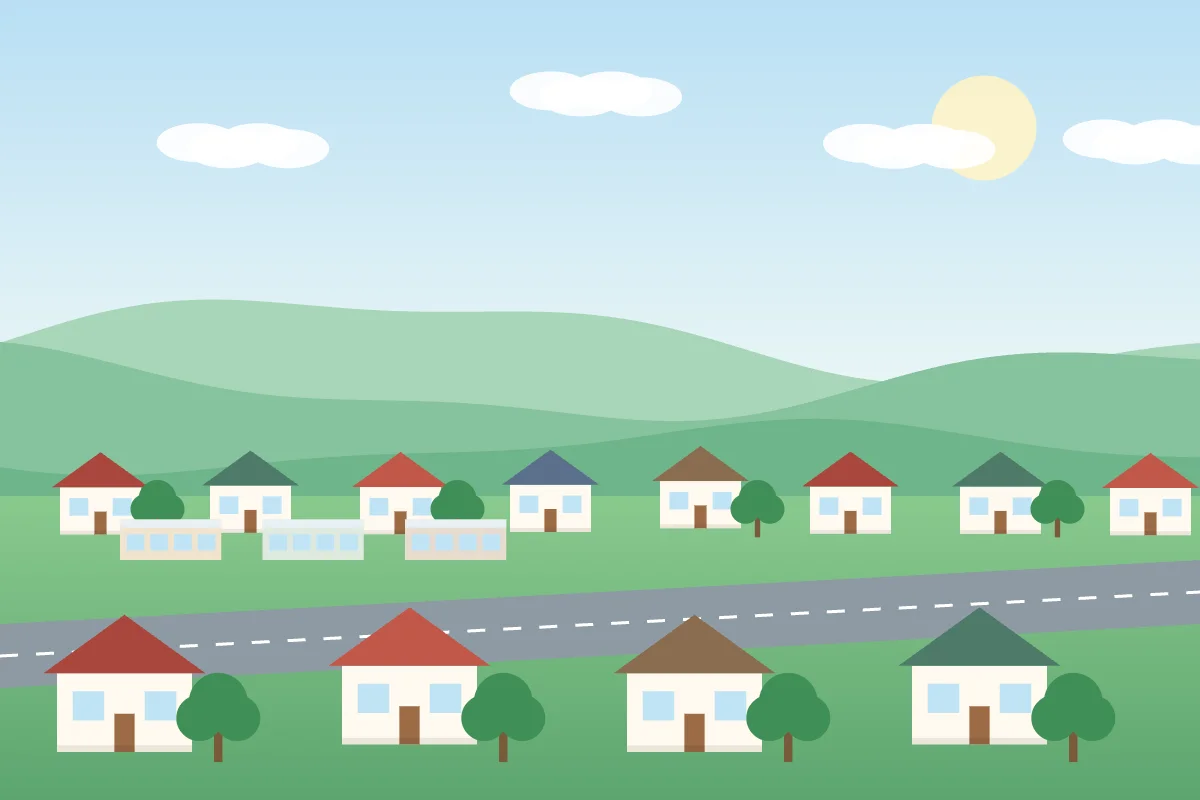 時津町で住まいを購入するイメージ(イラスト)