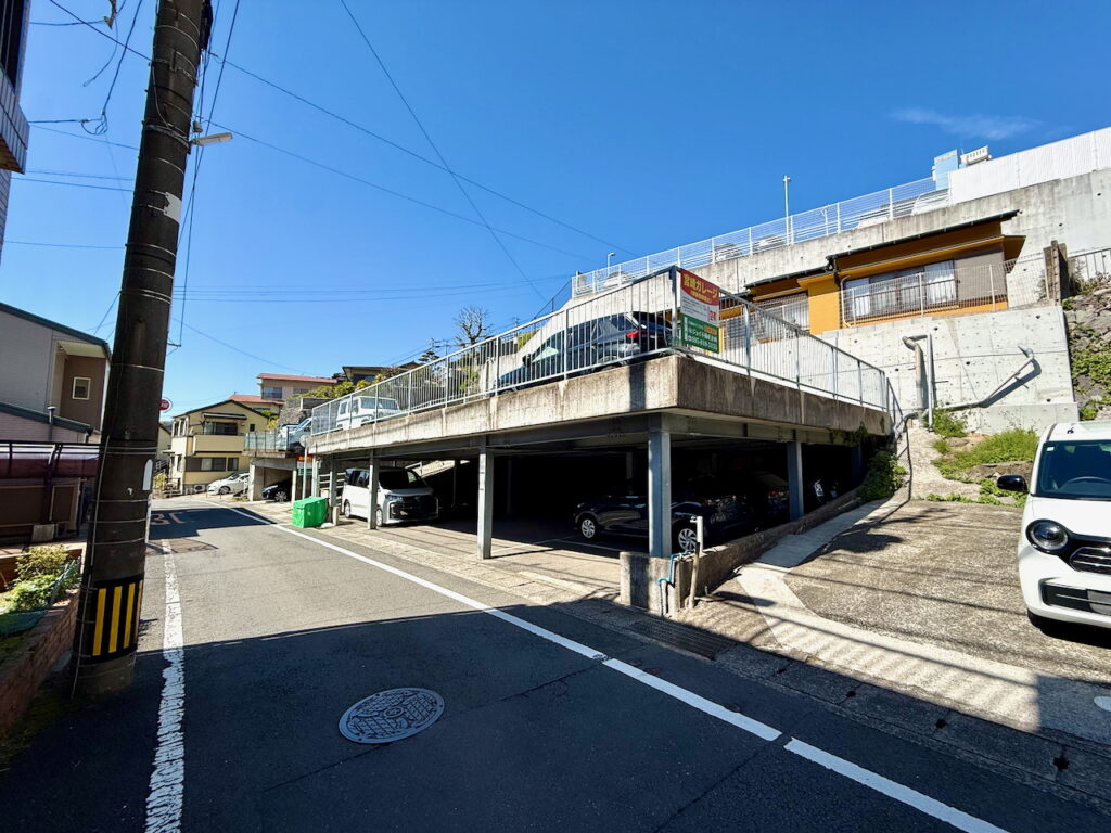 高平町の月極駐車場の外観