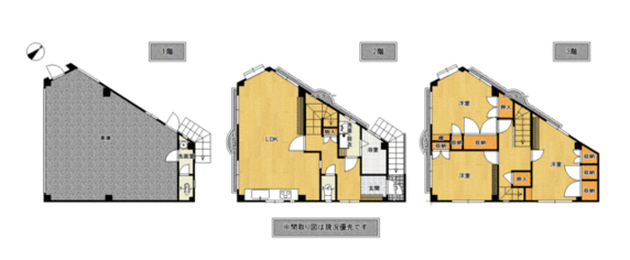 長崎市 扇町（長崎大学駅） 3階建 ３ＬＤＫ