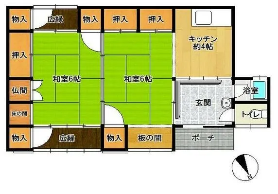 長崎市 野母町 平屋建 ２Ｋ